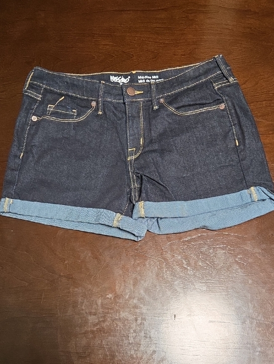 Mossimo Supply Co. Pants - Mossimo Supply Co. Dark Indigo Cuffed Denim Shorts